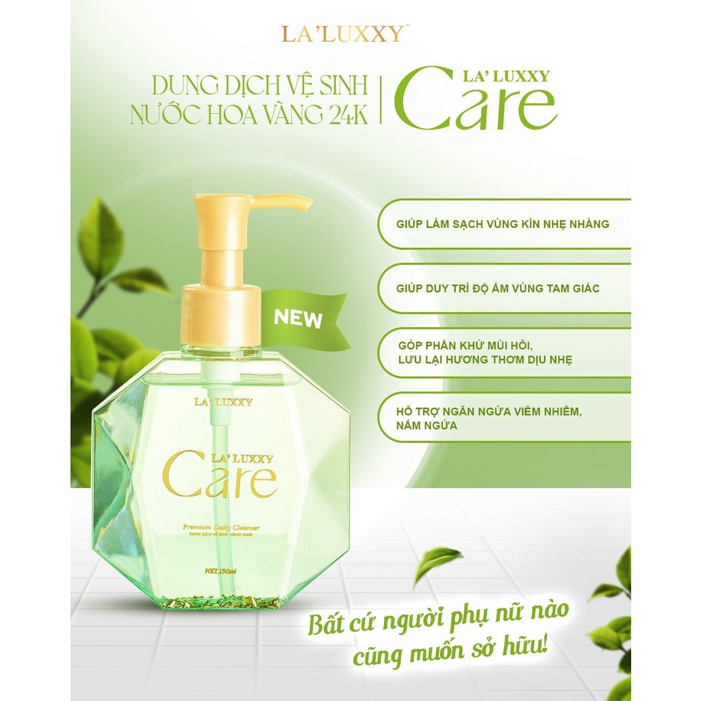 Dung Dịch Vệ Sinh La'Luxxy Care Drlacir,Chai 150ml,Giúp kháng khuẩn,ngừa nấm ngứa,duy trì độ ẩm,cân bằng độ PH tự n hiên