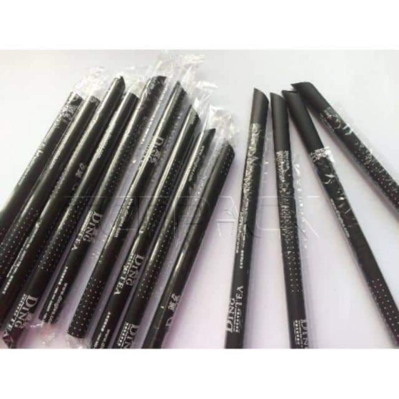 10k/35 ống hút đen có màng bọc(hút được trân châu)