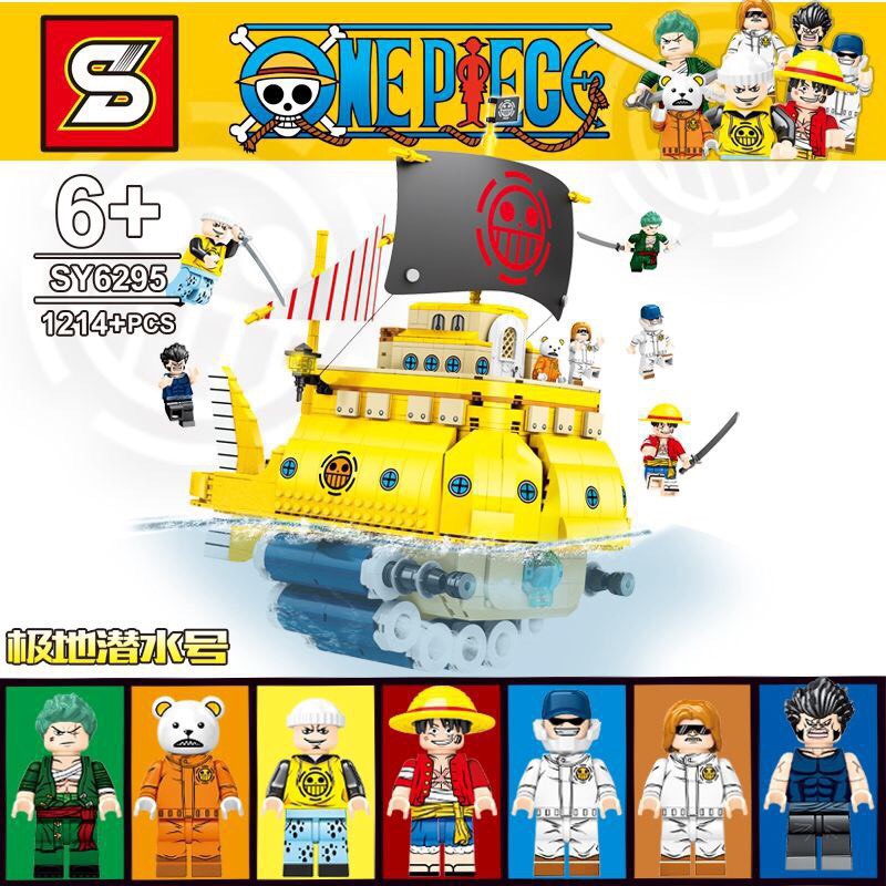 Xếp Hình One Piece Tàu Cướp Biển Law Polar Diving SY 6295 1214 Mảnh