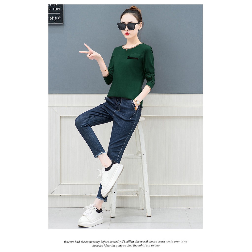 Aó thun nữ dài tay thoáng mát ngày hè SP.01514