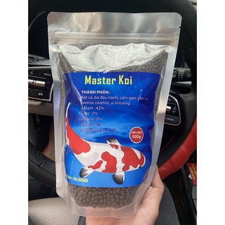 1KG Cám cá koi thức ăn CÁ KOI siêu tăng trưởng Master KOI hàng chất lượng cao