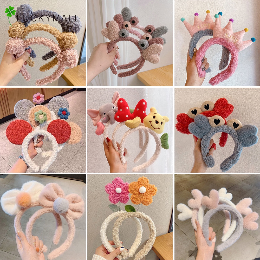 Băng đô cài tóc hình vương miện đính hoa dễ thương phong cách Hàn Quốc cho nữ