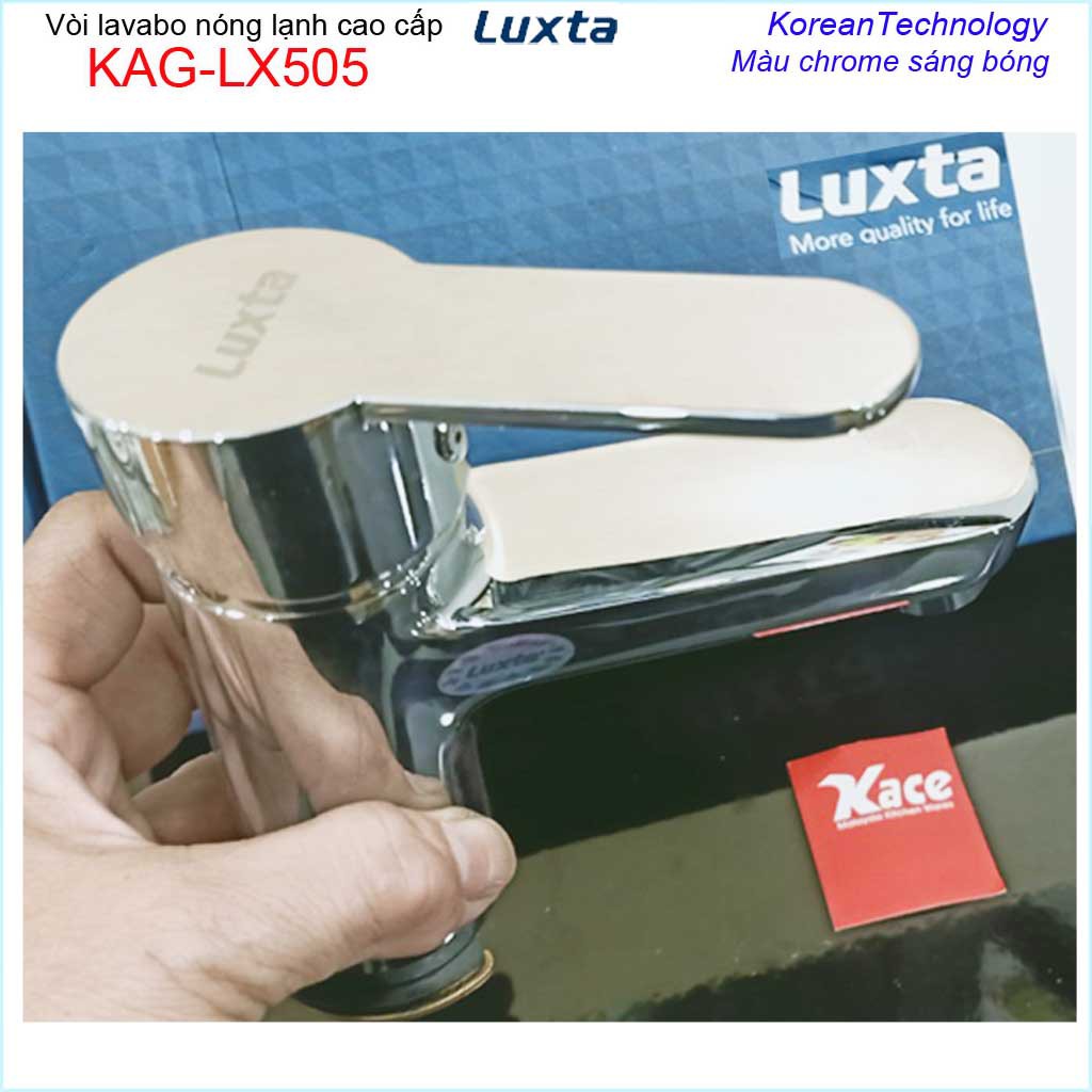 Vòi lavabo nóng lạnh Luxta KAG-LX505, vòi chậu cao cấp chất lượng tốt giá tốt siêu bền