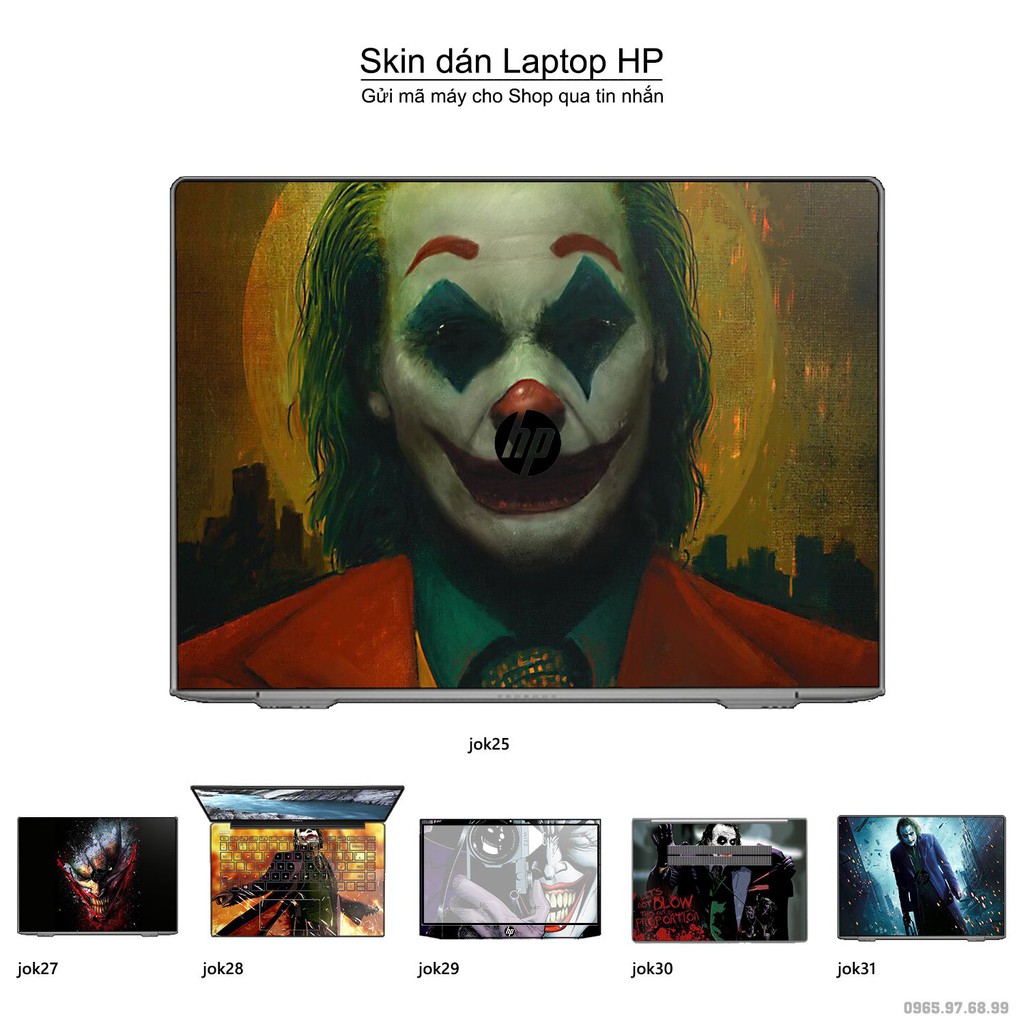 Skin dán Laptop HP in hình Joker nhiều mẫu 4 (inbox mã máy cho Shop)