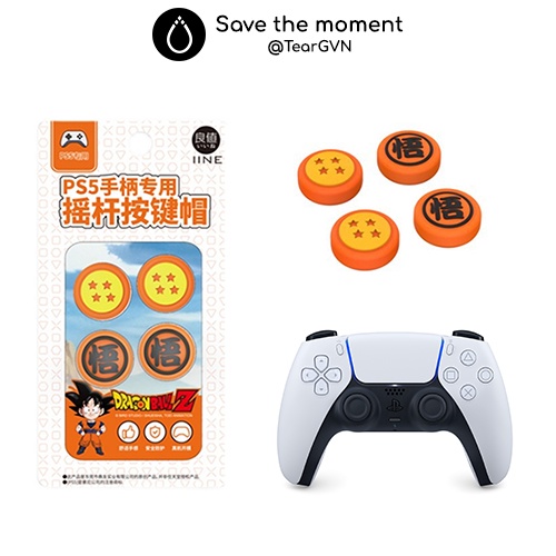 Bọc Analog họa tiết Dragon Ball (IINE) cho cho tay cầm PS3 / PS4 / PS5 / Xbox / Switch Pro Controller - Vỉ 2 cặp