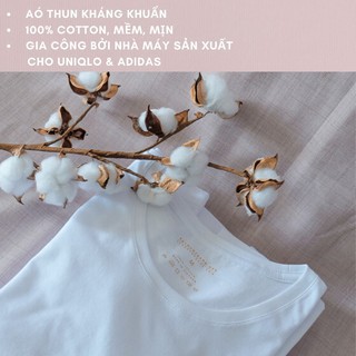 XẢ KHO [Họa tiết tinh nghịch] Áo thun thêu tay, 100% Cotton Sang Xịn MỊn - thoáng khí thấm hút mồ hôi