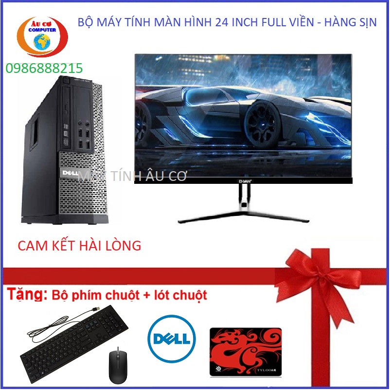 Bộ máy tính Để bàn Dell Optiplex  i7 - i5 - i3 Ram 8Gb SSD 120GB Vàn Màn hình 24 inch - Bảo hành 24 tháng 1 đổi 1