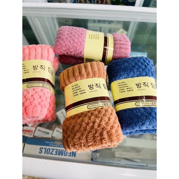 Khăn mặt siêu mềm Hàn Quốc 100% cotton siêu thấm