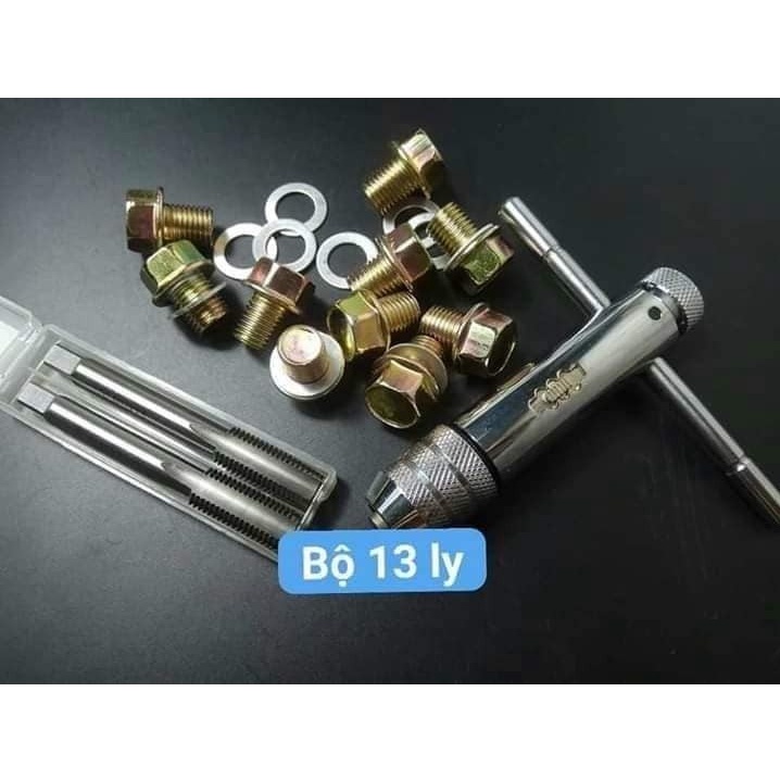 Ốc rốn xả dầu xe máy 13 ly ,9 ly