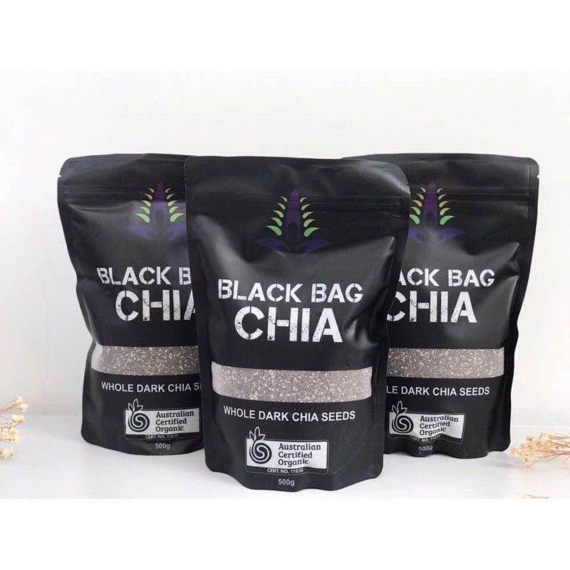 Hạt chia Úc BLACK BAG CHIA gói 500g