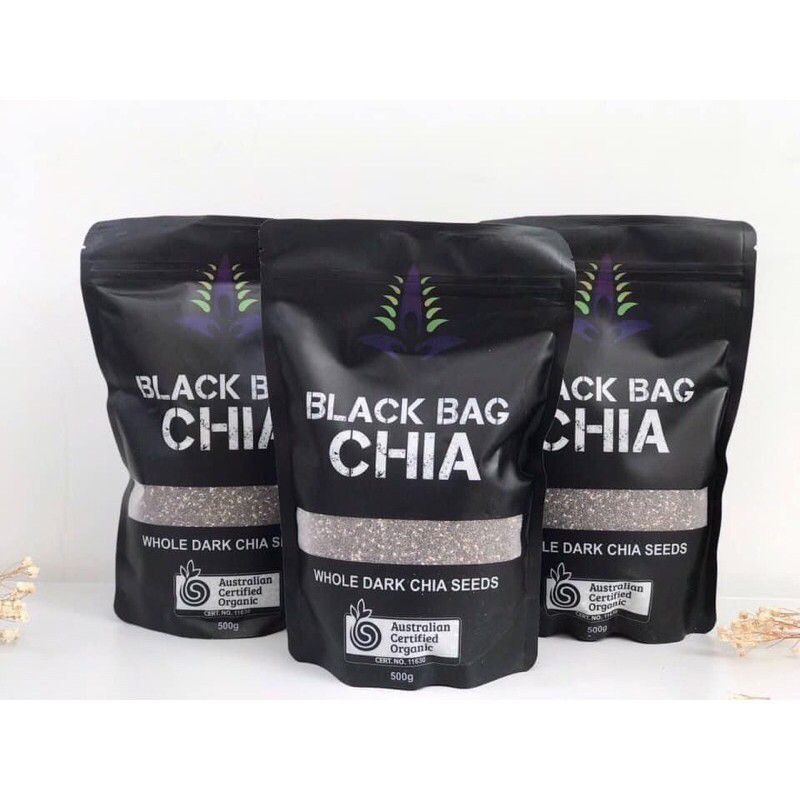 Hạt chia Úc BLACK BAG CHIA gói 500g