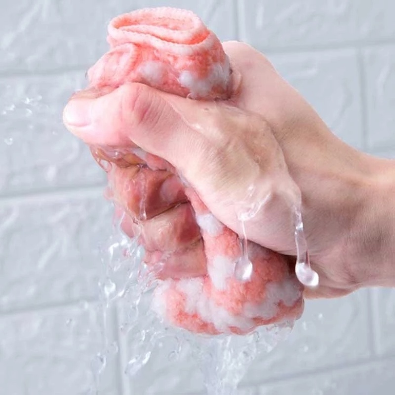 Khăn Nhung San Hô Hai Mặt Dày Dặn Thấm Hút Nước Chống Dính Đa Năng