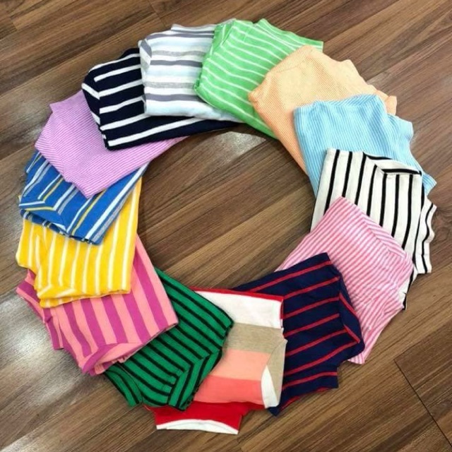 Set 5 Bộ cotton len kẻ
