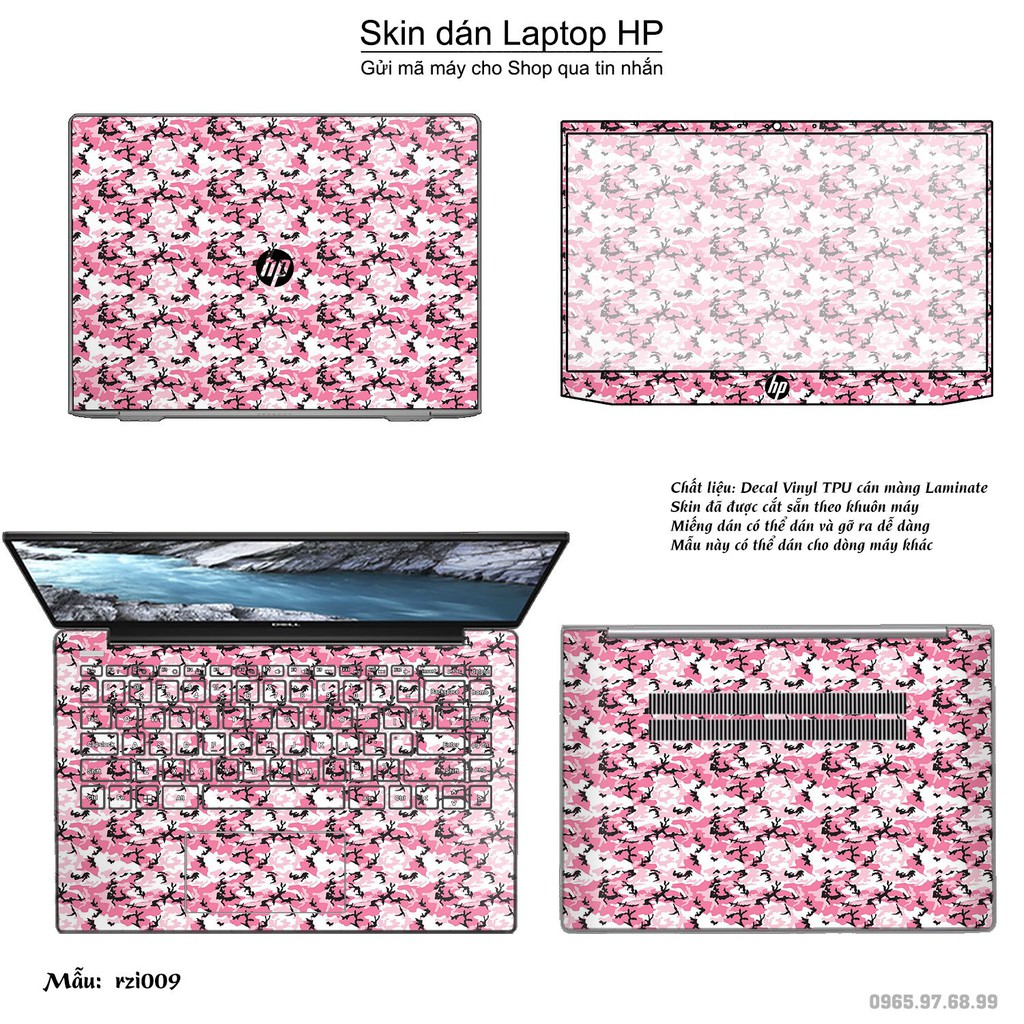 Skin dán Laptop HP in hình rằn ri nhiều mẫu 3 (inbox mã máy cho Shop)