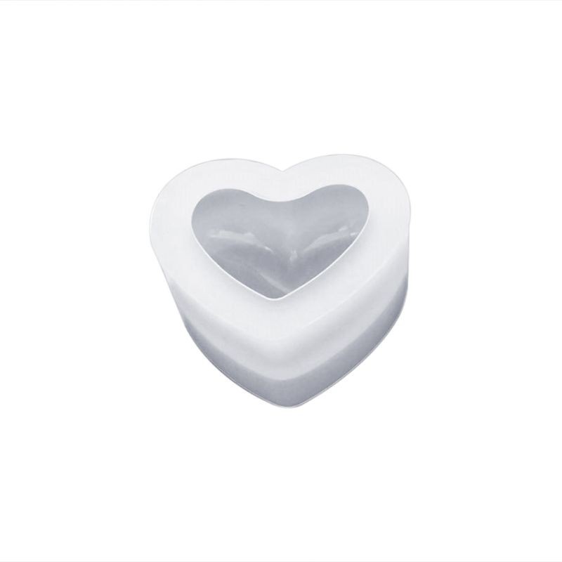 Khuôn silicon hình trái tim 3D làm bánh kẹo/socola/đồ trang sức bằng nhựa epoxy resin thủ công