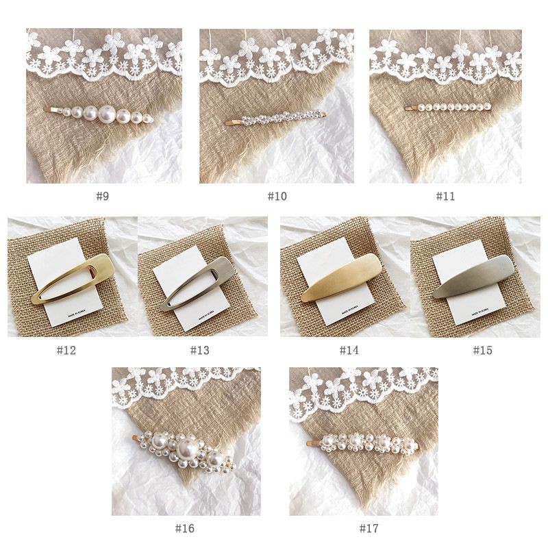 Kẹp tóc ngọc trai giản dị thời trang cho nữ