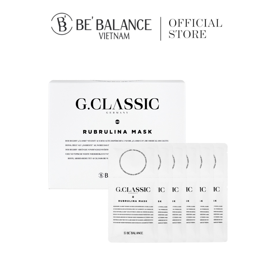 Mặt nạ dưỡng da Vi Tảo xoắn Be'Balance G.Classic Rubrulina Mask (70g x 6).Tách lẻ 1 gói