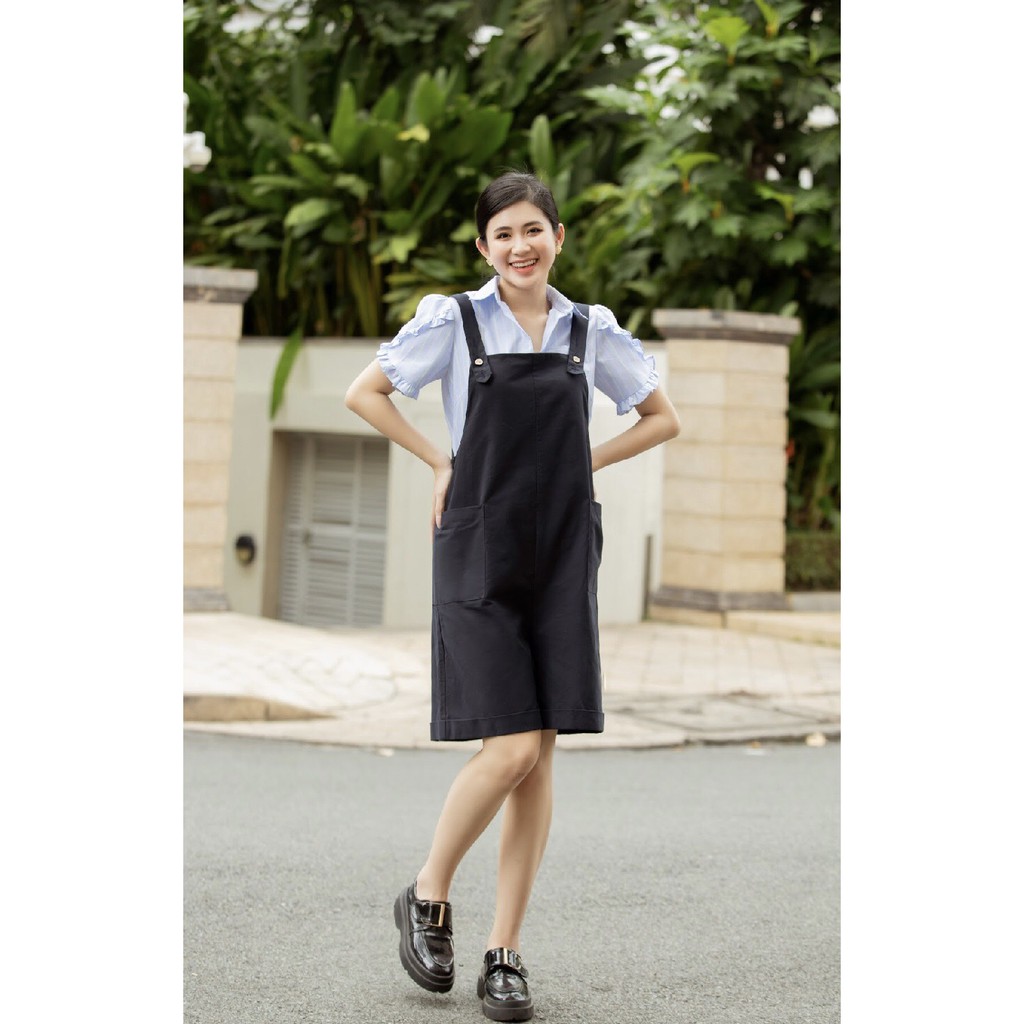MINX - Yếm Khaki Short Overalls