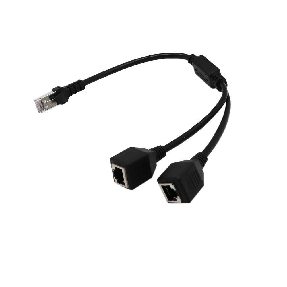 Cáp Chia Cổng Mạng Cat5E Cat5 Cat6 Rj45 1 Male Sang 2 Female / Nhiều Màu