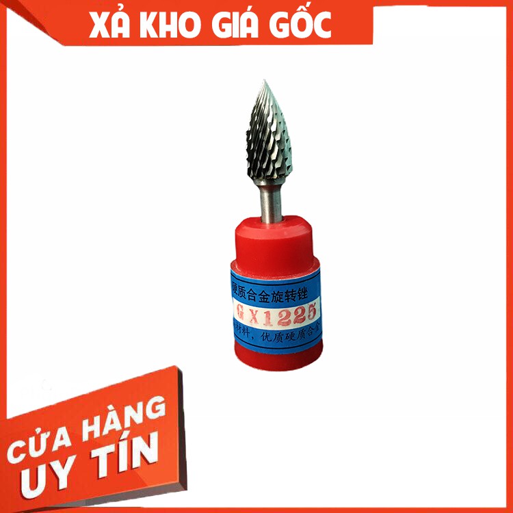 Rẻ nhất - Mũi mài Hợp kim, Mũi Doa gỗ khắc lũa Jin Ying Pai Vonfram cao cấp FX1225 CX1225 GX1225 chân cán chuôi 6mm 6 ly