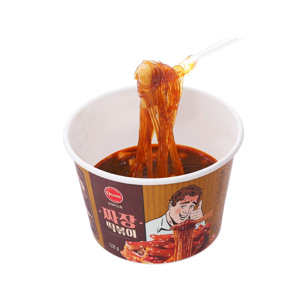 Bánh gạo topokki và miến Otaste- sốt jajang tô 128gr