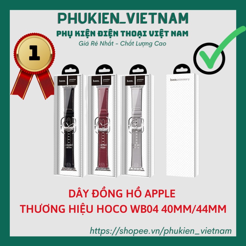 Dây đồng hồ Apple thương hiệu Hoco WB04 ✓ 40mm/44mm ✓ Chính hãng