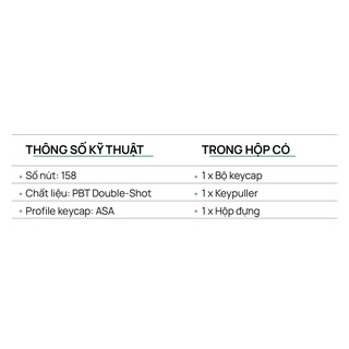 Bộ AKKO Keycap set – Psittacus (PBT DoubleShot/Cherry profile/157 nút)