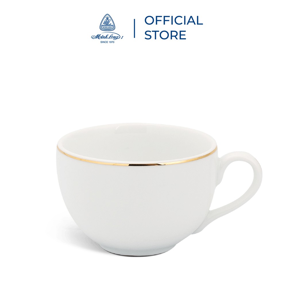 Bộ Ấm Trà Sứ Minh Long 0.5 L - Camellia - Chỉ Vàng
