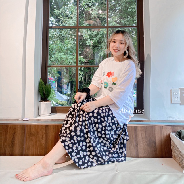 Váy Hoa Cúc Hoạ Mi-Daisy Shirt Ulzzang | BigBuy360 - bigbuy360.vn