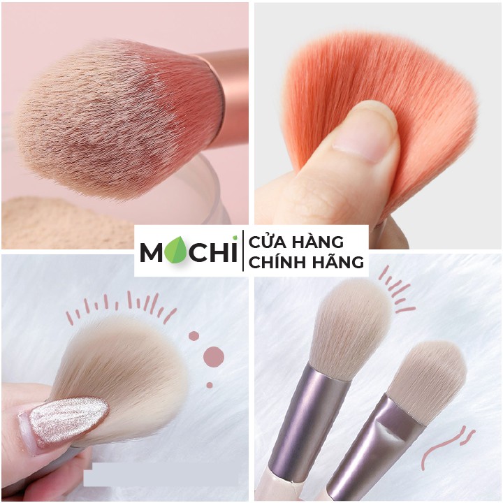 Bộ Cọ Trang Điểm 8 Món Makeup Phấn Mắt l Má Hồng l Kem Nền l Kẻ Lông Mày l Che Khuyết Điểm Tiện Dụng MOCHI SHOP