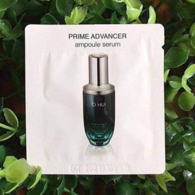 Set 10 gói Sample Tinh chất chống lão hóa đặc biệt OHUI Prime Advancer Ampoule Serum