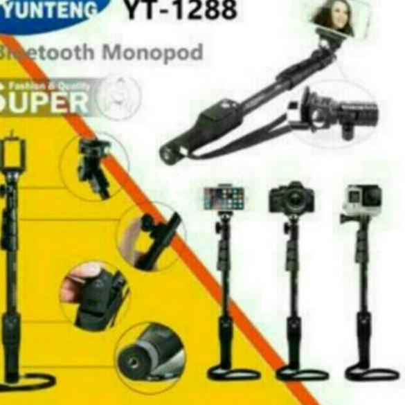 YUNTENG Bộ Kẹp Gắp Thẻ Tích Hợp Bluetooth 125 cm + Giá Đỡ Yt 1288 | BigBuy360 - bigbuy360.vn