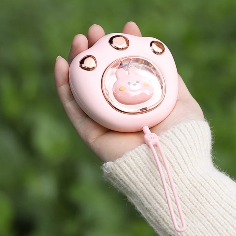 Máy sưởi cầm tay mini dễ thương màu hồng,trắng kèm hộp quà tặng
