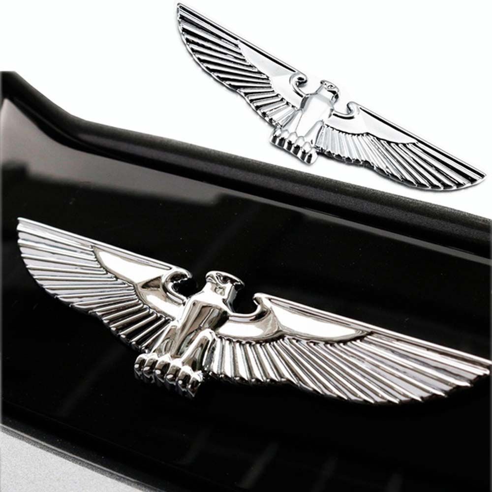 Miếng dán trang trí xe hơi tự dính hình chim đại bàng 3D bằng hợp kim kẽm nhiều màu sắc chống thấm nước