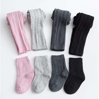 Quần Len Kèm Tất Len Siêu Ấm Cho Bé Gái Size 1-8 Tuổi,Quần Tất Len Dày Cho Bé