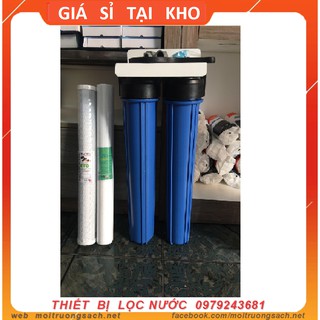 BỘ LỌC NƯỚC ♥♥ BỘ 2 CỐC LỌC NƯỚC 20 INCH ♥♥ BỘ LỌC NƯỚC SINH HOẠT ♥♥ THÔ ĐẦU NGUỒN