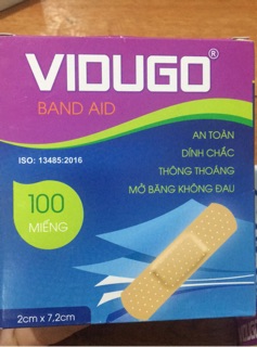 BĂNG CÁ NHÂN VIDUGO HỘP 100 miếng