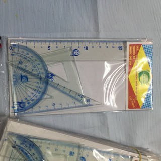Lẻ, sỉ 1 bộ thước kẻ ( thước, đo độ, ê ke, thước tam giác), thước bộ b (hàng đẹp).