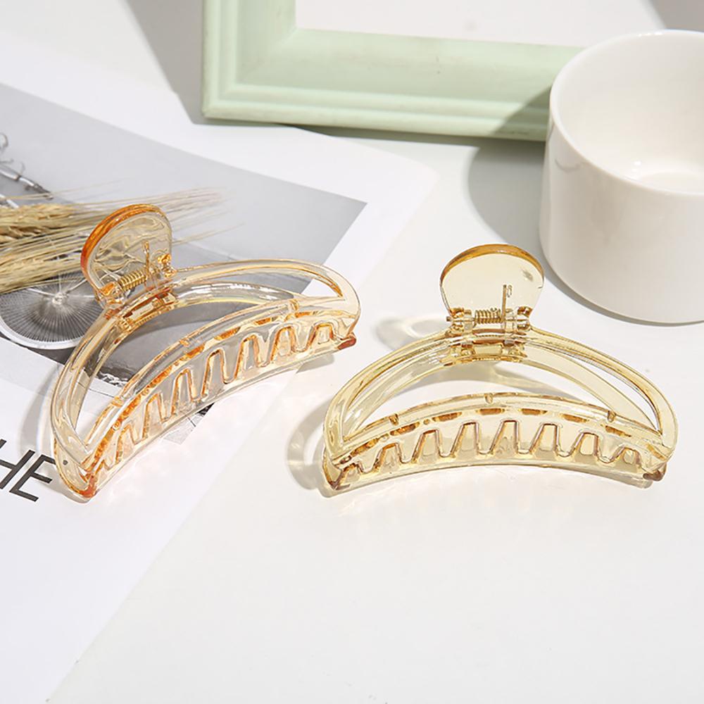 Kẹp Tóc Càng Cua Bằng Acrylic Trong Suốt Lấp Lánh Thời Trang Cho Nữ