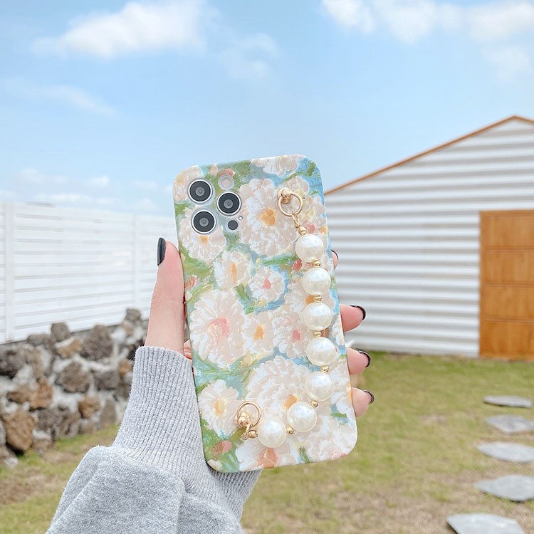 (HOT) Ốp Lưng In Hình Tranh Sơn Dầu Độc Đáo Có Dây Cầm Cho Iphone 11, 11pro, Iphone 12, 12pro, 12mini | BigBuy360 - bigbuy360.vn