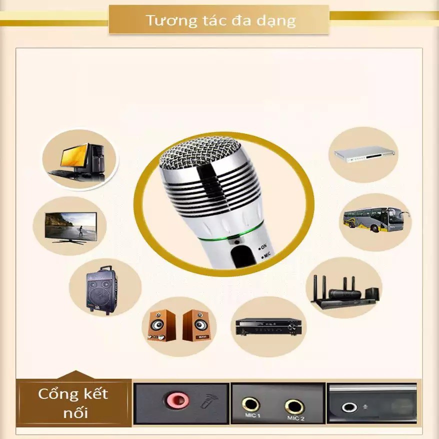 Mic không dây, Micro Không Dây Kết Hợp Có Dây AK 308 Công Nghệ 2 Màng Lọc Âm Tốt, Hát Hay - BẢO HÀNH UY TÍN