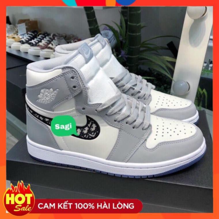 [Full Box Bill ]Giày jd dior cổ cao + cổ thấp nam nữ màu xám bản cao cấp | BigBuy360 - bigbuy360.vn