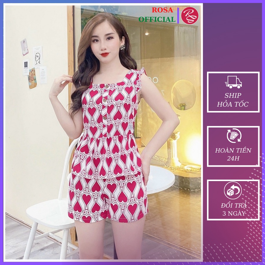 Đồ bộ nữ mặc nhà đồ ngủ nữ trung niên chất liệu lụa mango cao cấp không nhăn hot 2022 ROSA
