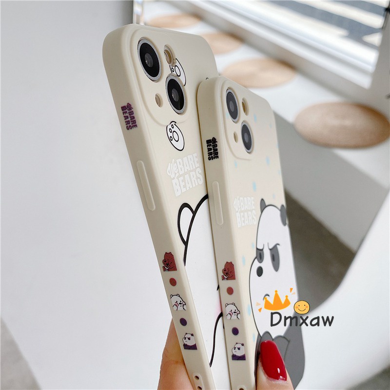 Ốp Điện Thoại Silicon Mềm Hình Gấu Trúc Dễ Thương Cho iPhone 13 Pro Max 12 11 Pro Max X XR XS Max 8 7 Plus SE 2020