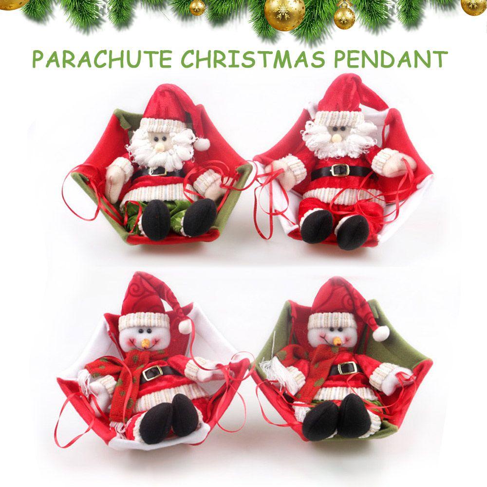 LET Phụ Kiện Trang Trí Giáng Sinh Hình Ông Già Noel Nhảy Dù