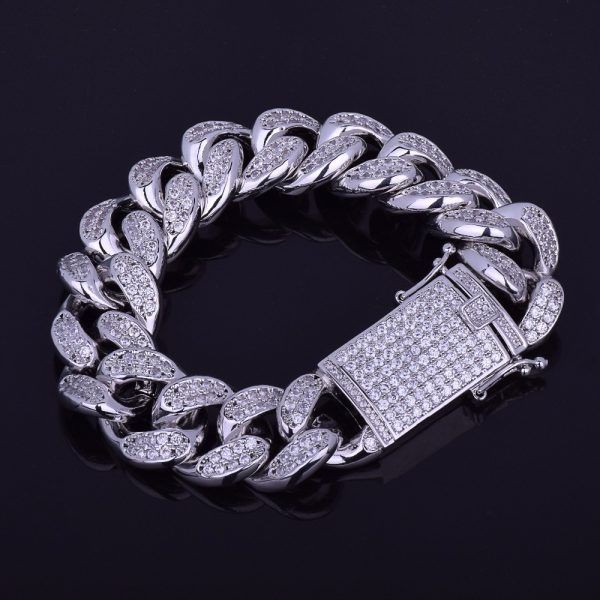 Lắc Tay Hiphop Cuban Chain LCB101
