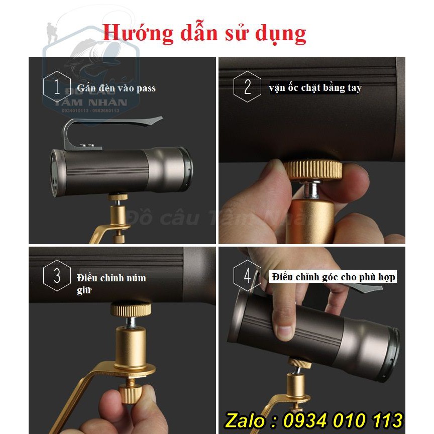 Bộ pass giữ đèn gắn thùng câu đài - Hàng chính hãng Linnhue