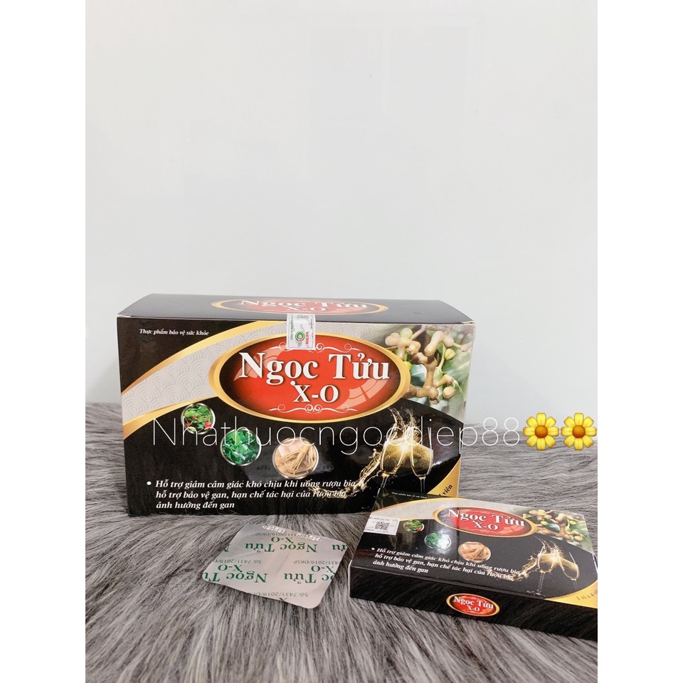 Viên uống giải rượu Ngọc Tửu X-O - Hộp 40 viên
