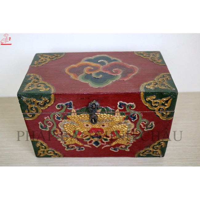 [PHÁP BẢO MINH CHÂU] HỘP ĐỰNG ĐỒ GỖ NEPAL (23x12x15) (HỘP ĐỰNG PHÁP KHÍ, THUỐC PHÁP, KINH SÁCH,...)