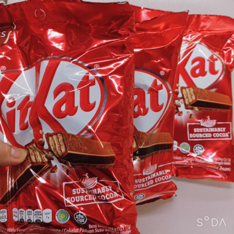 Bánh socola Kitkat Nestle' gói 12 thanh 17g